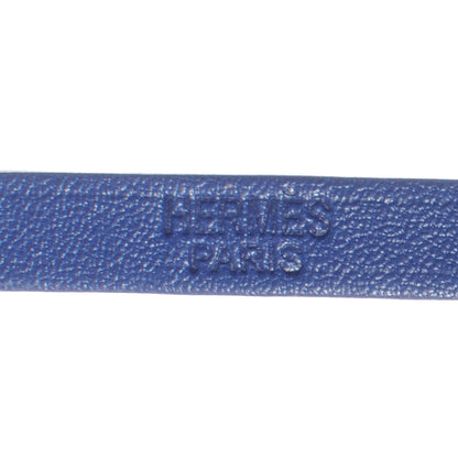 Hermes Swift 3MM Hapi Triple Tour Wrap Bracelet M Sapphire 5 of 6