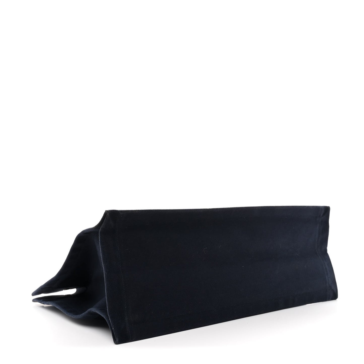 Linen Calfskin Rive Gauche Tote Navy