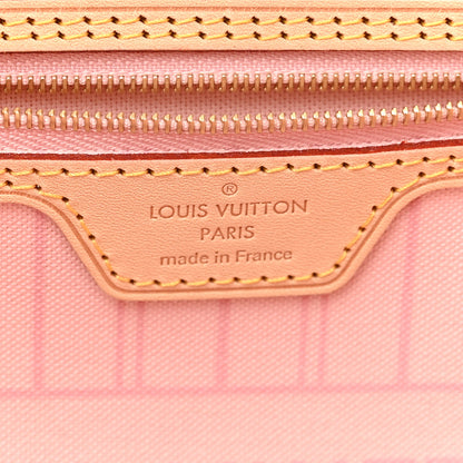 Louis Vuitton Damier Azur Neo Neverfull MM Rose Ballerine 7 of 12