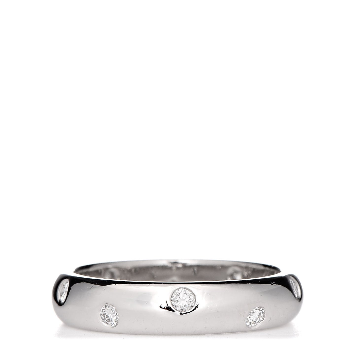 Platinum Diamond 4mm Etoile Band Ring 51 5.75