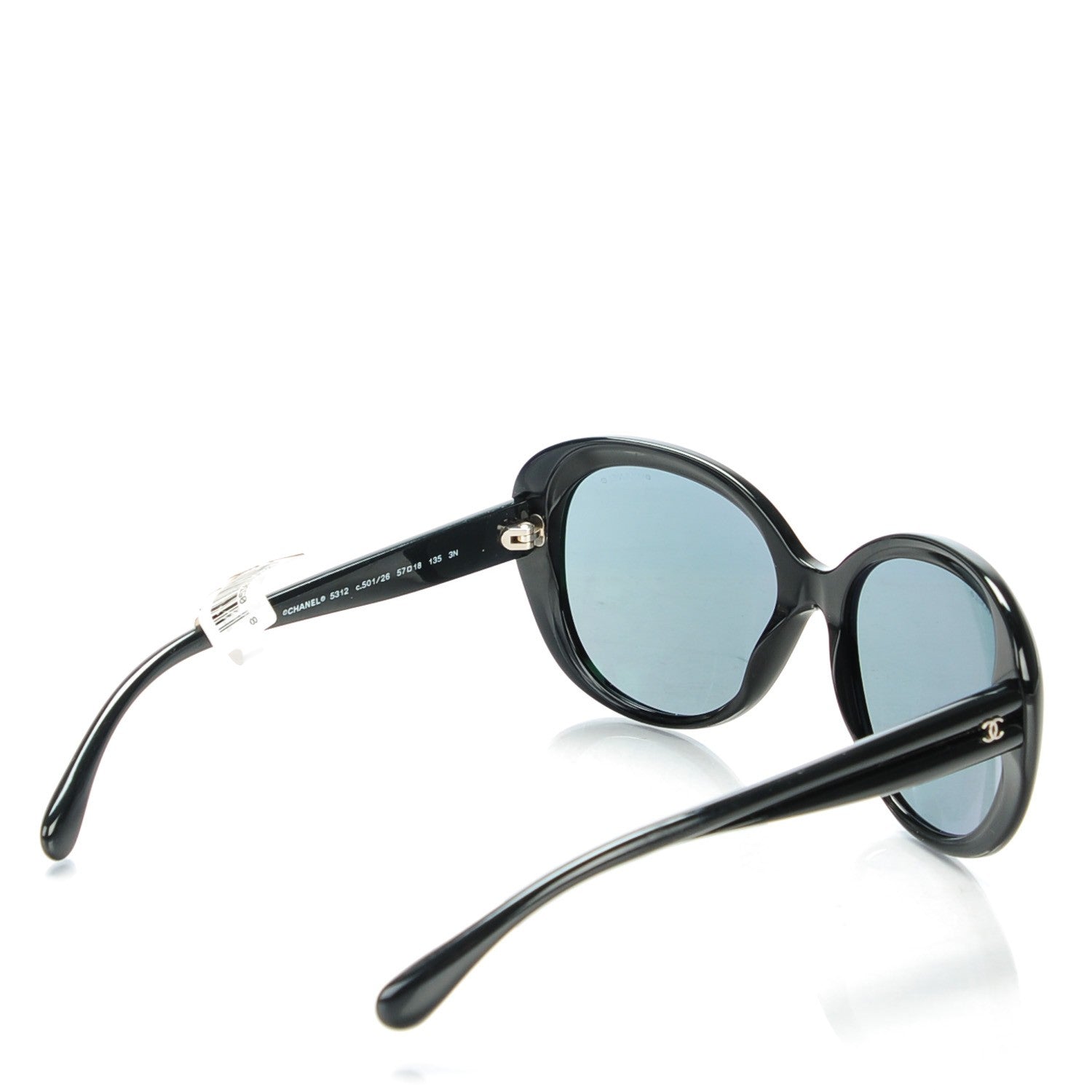 Chanel Signature Oval Sunglasses 5312 Black 2 of 6