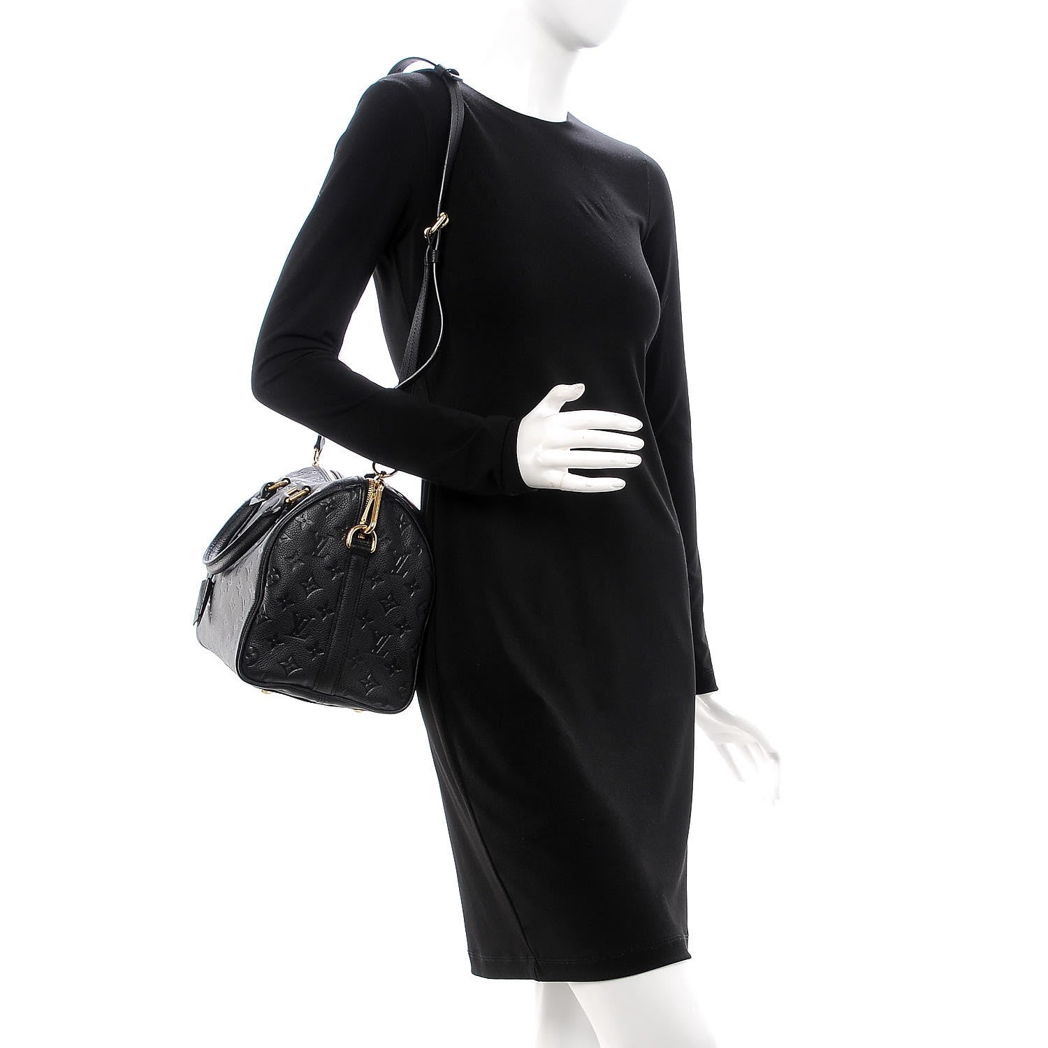 Louis Vuitton Empreinte Speedy Bandouliere 30 Black 2 of 10