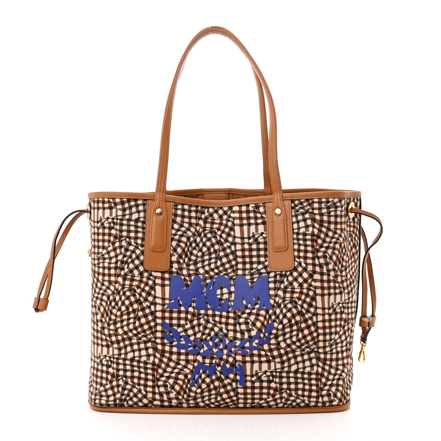 Visetos Medium Liz Reversible Shopper Tote Cognac