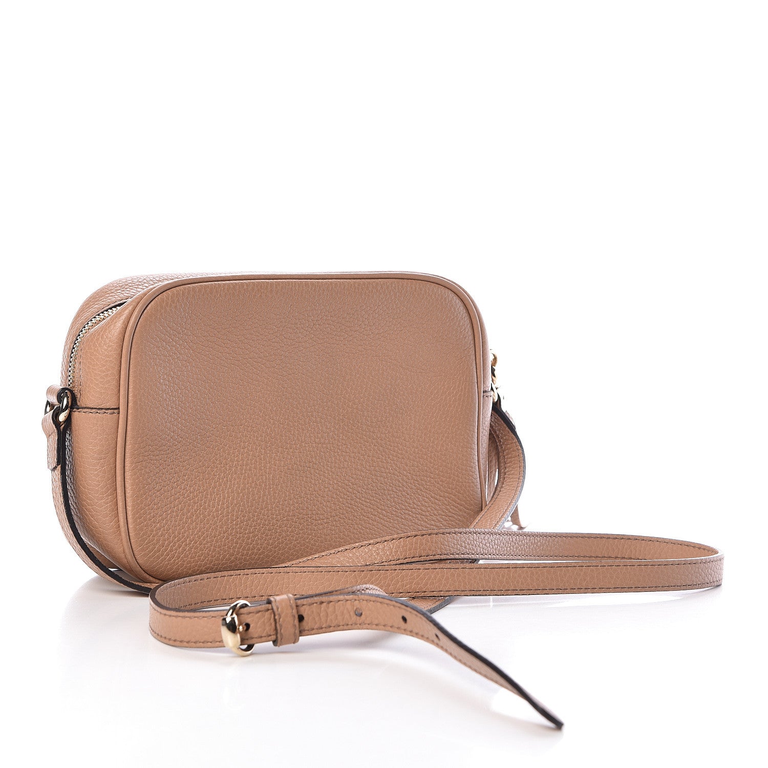 Gucci Pebbled Calfskin Small Soho Disco Bag Rose Beige 3 of 10