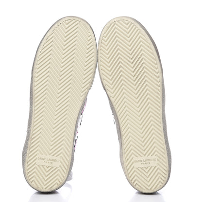 Saint Laurent Calfskin Star Court Sneakers 39 Metallic Pink 5 of 9