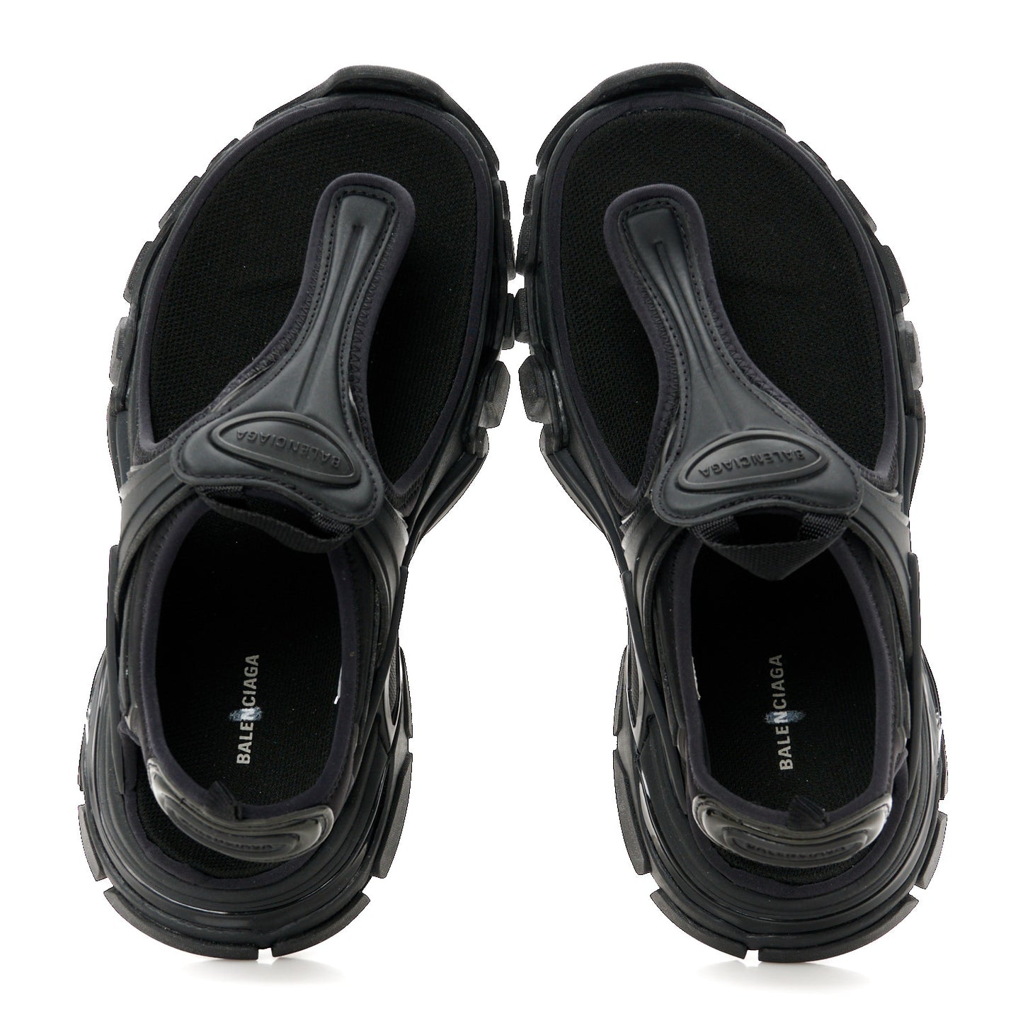 Neoprene Rubber Thong Sandals 36 Black