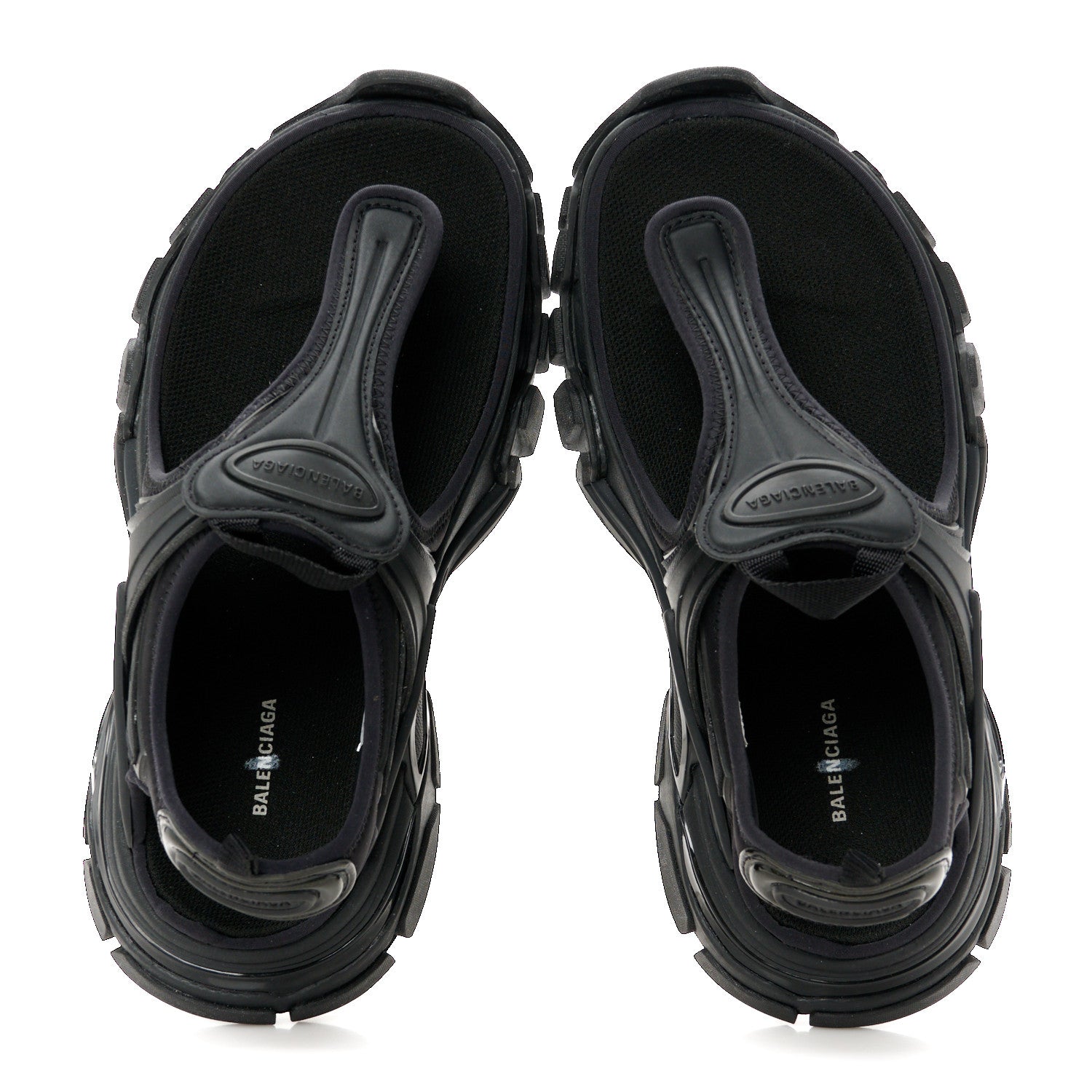 Balenciaga Neoprene Rubber Thong Sandals 36 Black 2 of 10