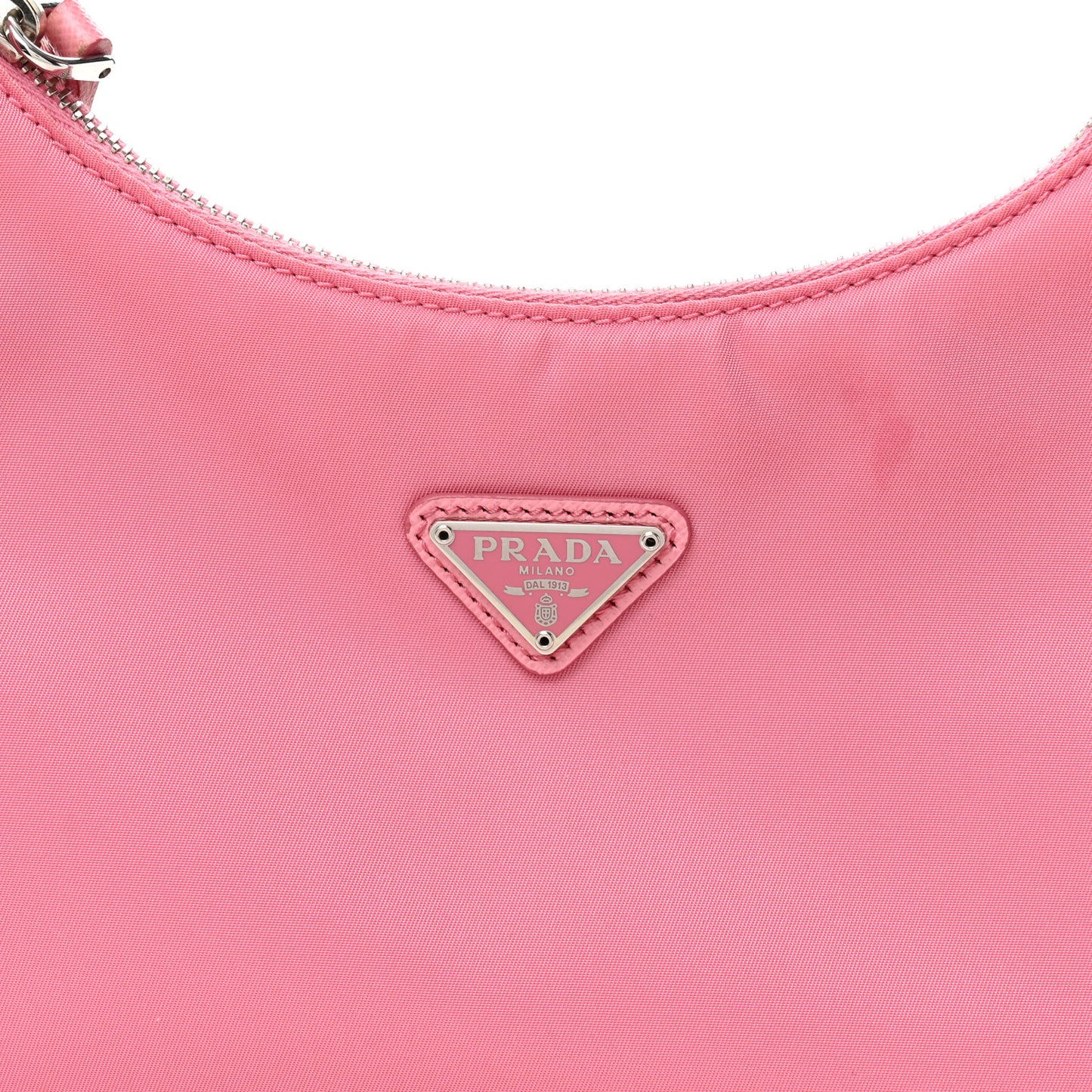 Tessuto Nylon Saffiano Mini Re-Edition 2005 Bag Begonia