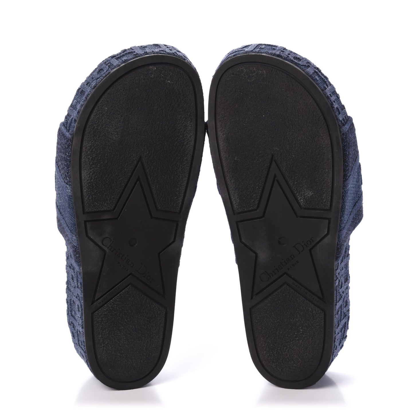 Oblique Denim D-Way Platform Sandal 38 Blue