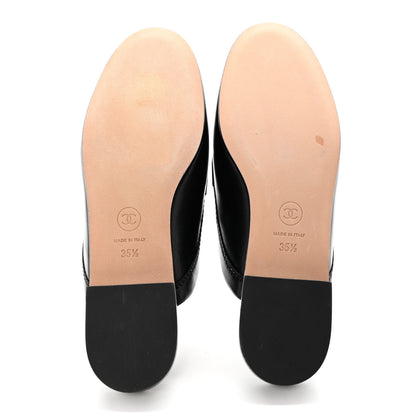Chanel Lambskin CC Mules 35.5 Black 5 of 12