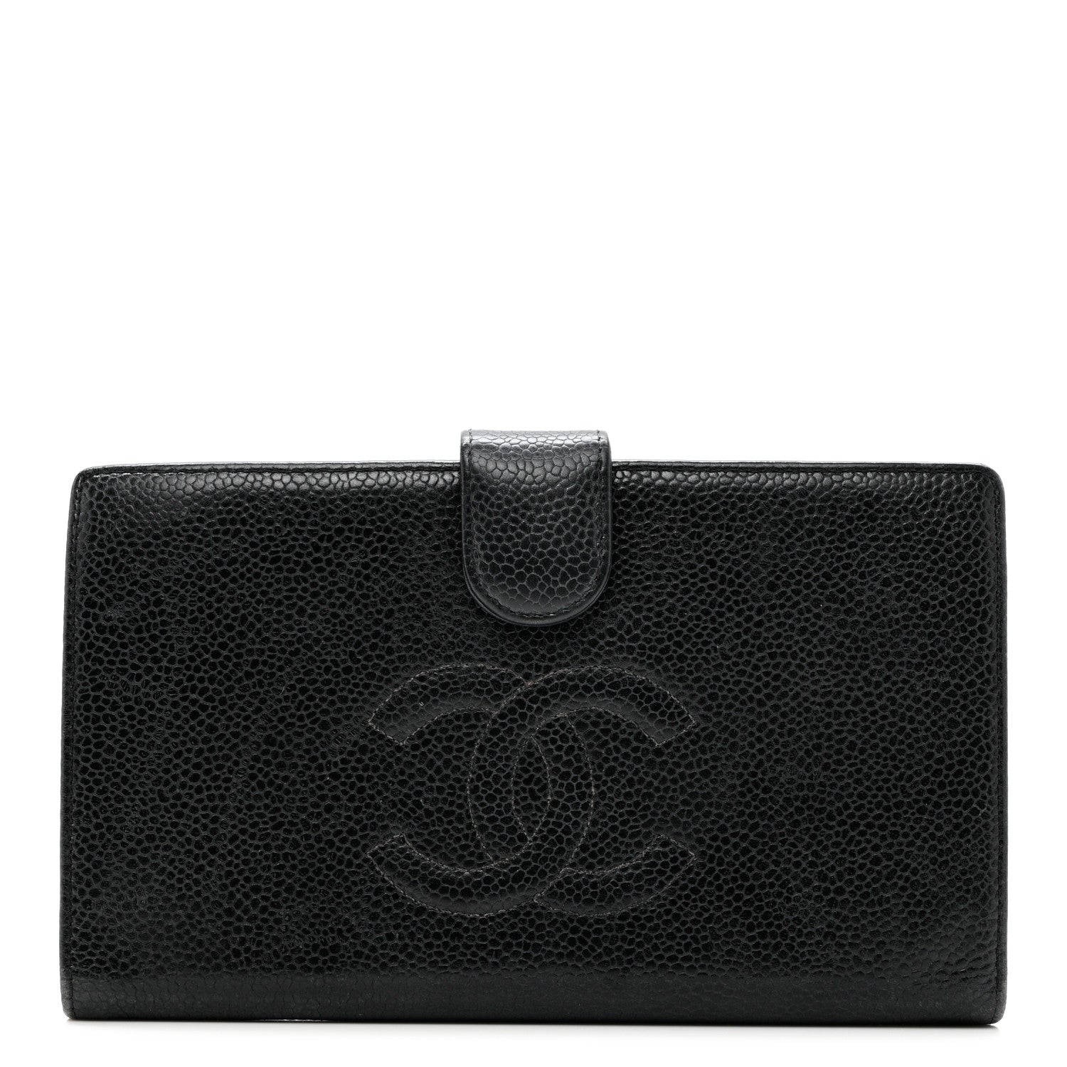 Chanel Caviar Timeless CC French Long Wallet Black 1 of 10