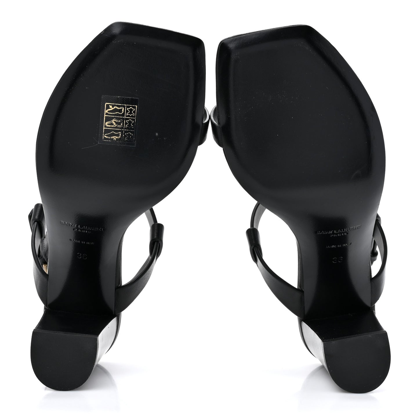 Calfskin Cassandra 75 Sandals 36 Black