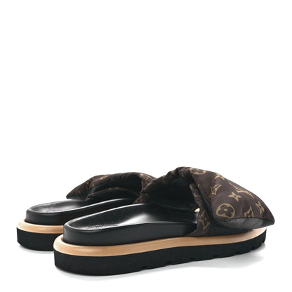 Louis Vuitton Nylon Monogram Pool Pillow Comfort Mule 40 Cacao Brown 4 of 9