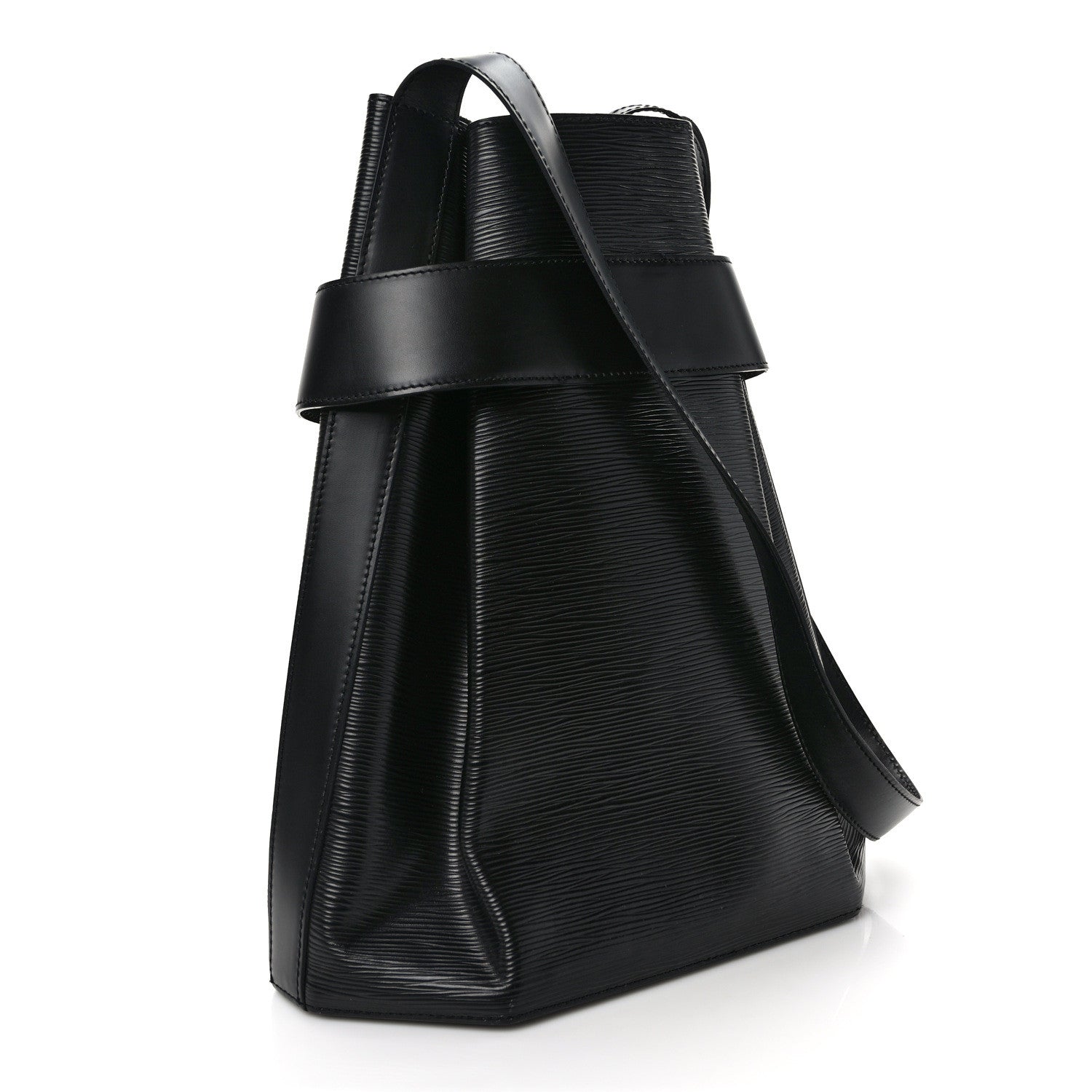 Louis Vuitton Epi Sac D'epaule Black 4 of 9