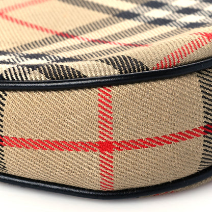 Burberry Vintage Check Calfskin Olympia Pouch Archive Beige 9 of 10