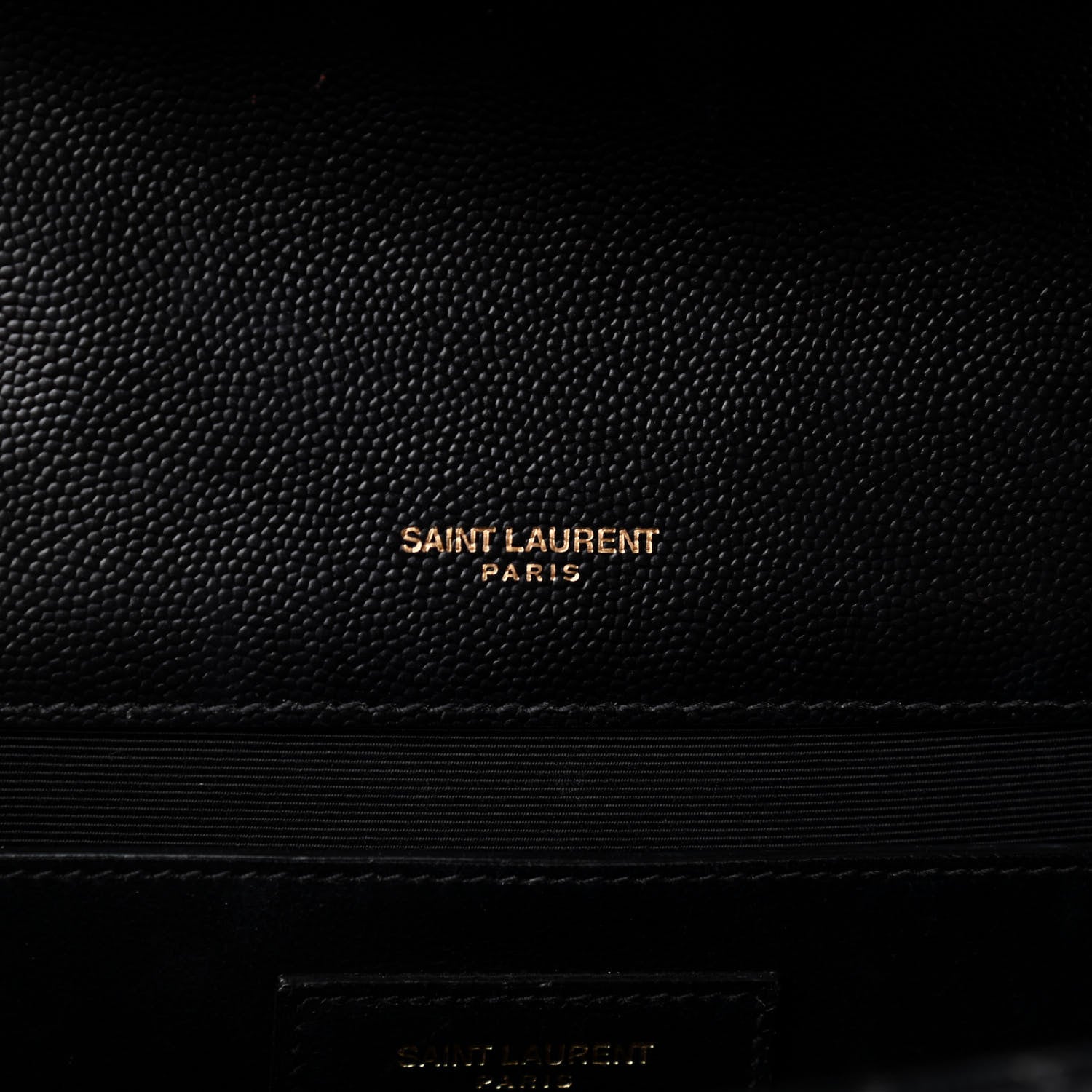 Saint Laurent Grain De Poudre Textured Mixed Matelasse Triquilt Medium Monogram Satchel Black 7 of 10