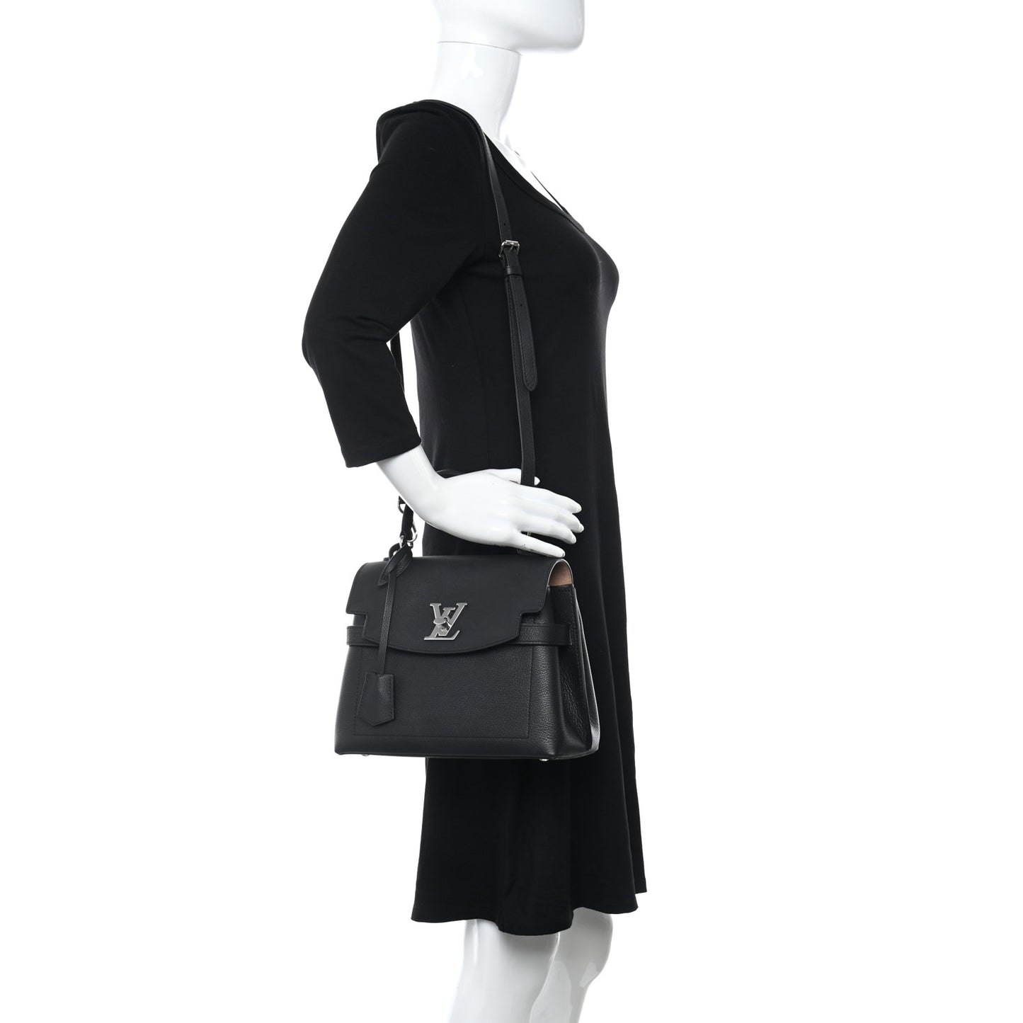 Calfskin Lockme Ever BB Black