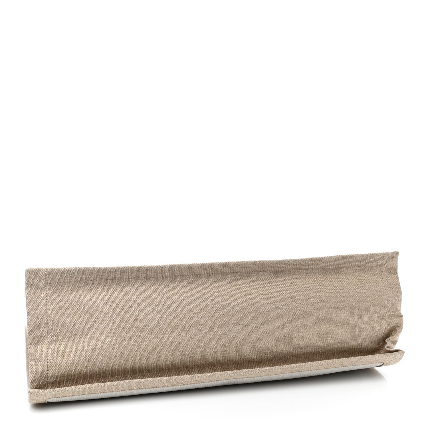 Saint Laurent Linen Calfskin Rive Gauche Tote Optic White 4 of 9