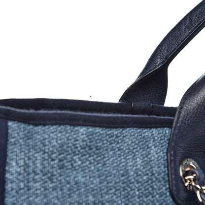 Chanel Canvas Large Shopping Tote Dark Blue 11 of 11