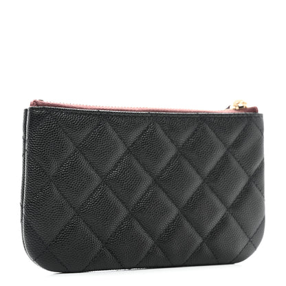 Chanel Caviar Quilted Small Cosmetic Case Black 3 of 8