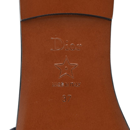 Christian Dior Canvas Embroidered Dway Mules Slide Sandals 37 Deep Blue 6 of 8