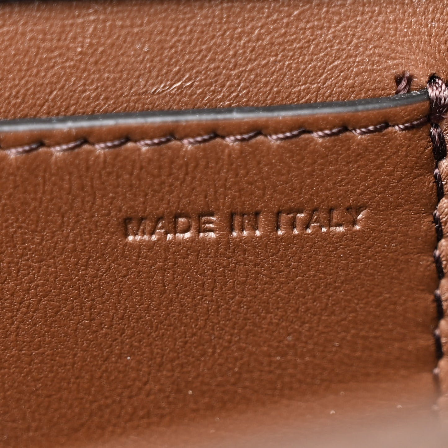 Metallic Crackle Effect Calfskin Vlogo Loco Shoulder Bag Bronze