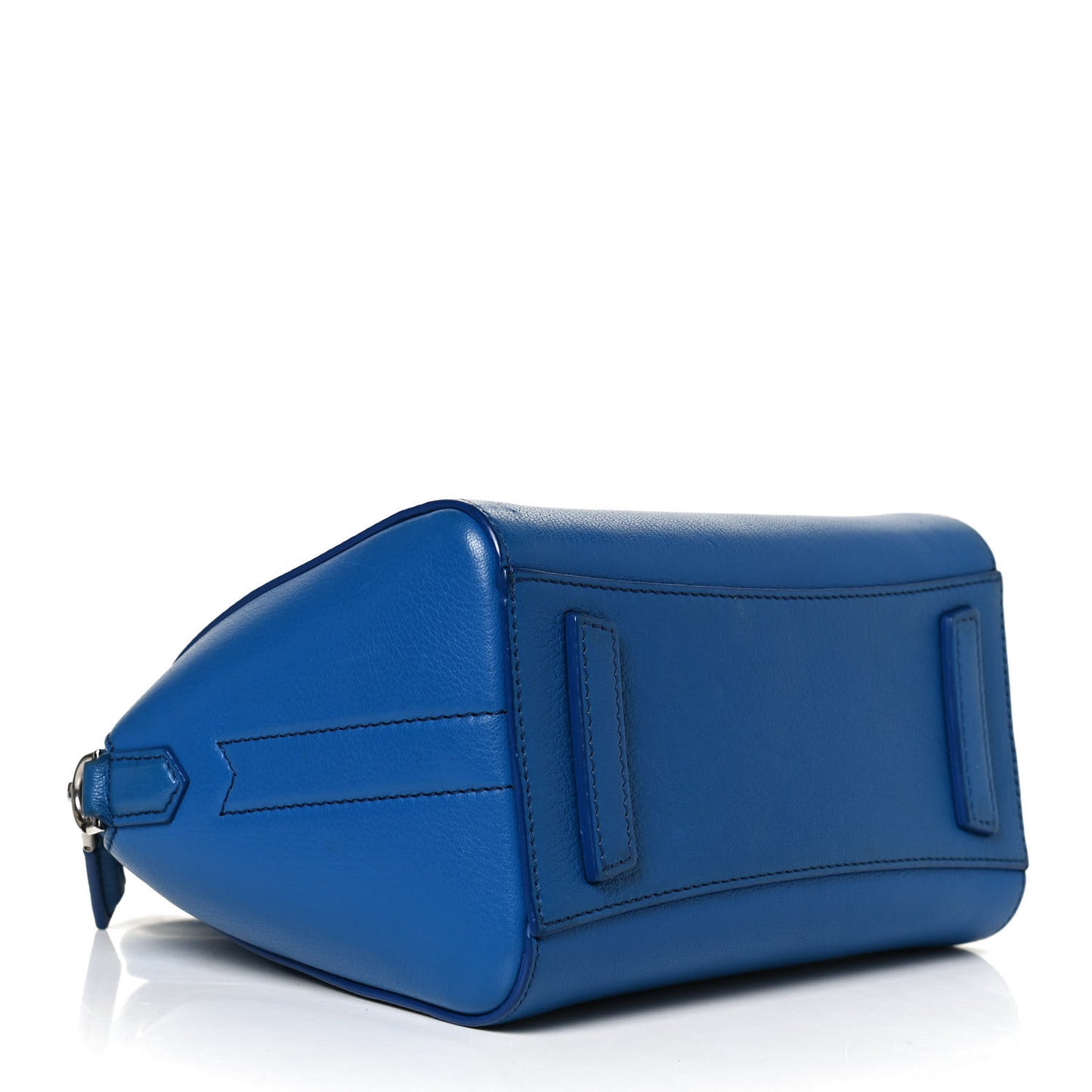 Sugar Goatskin Mini Antigona Indigo Blue