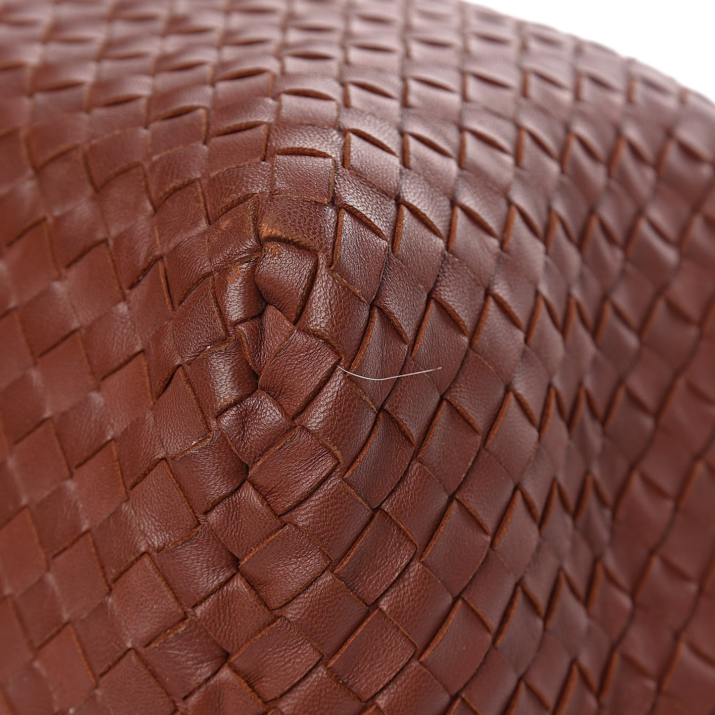 Nappa Intrecciato Brick Tote Canyon