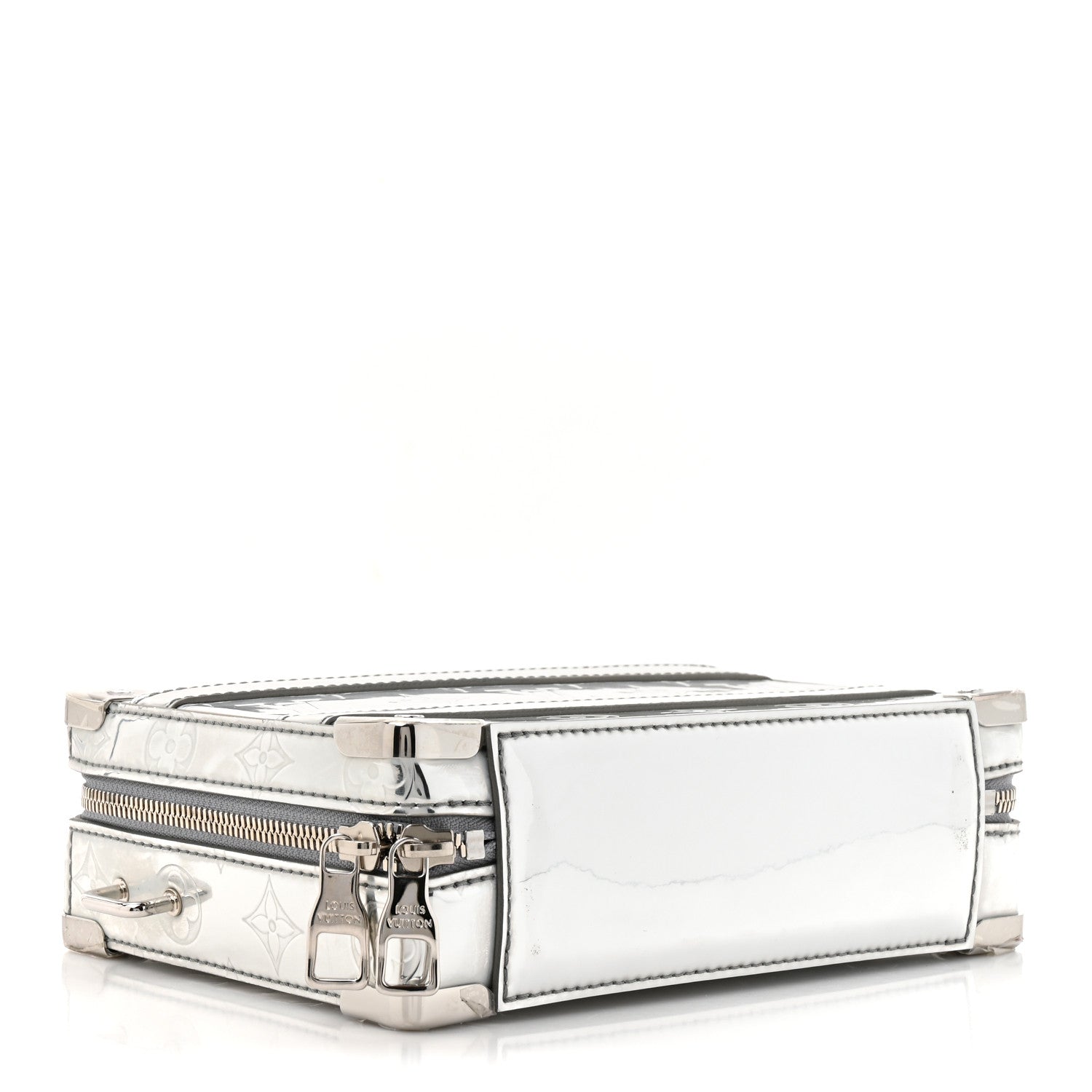 Louis Vuitton Monogram Mirror Handle Trunk Silver 4 of 10