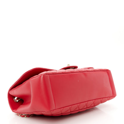 Chanel Lambskin Quilted Jumbo Mademoiselle Chic Flap Fuchsia 4 of 11