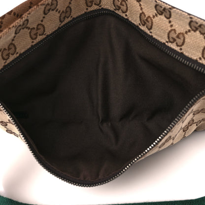 Gucci GG Monogram Web Double Pocket Belt Bag Dark Brown 7 of 15