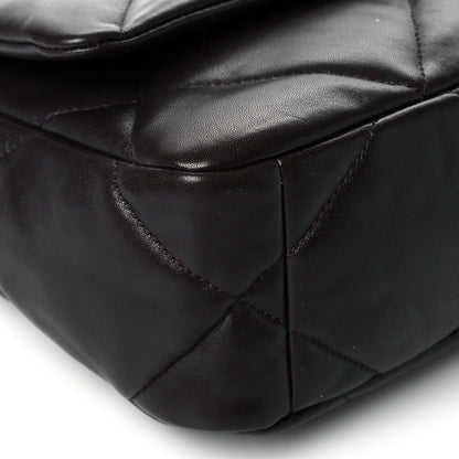 Chanel Lambskin Quilted Medium Chanel 19 Flap Dark Brown 16 of 22