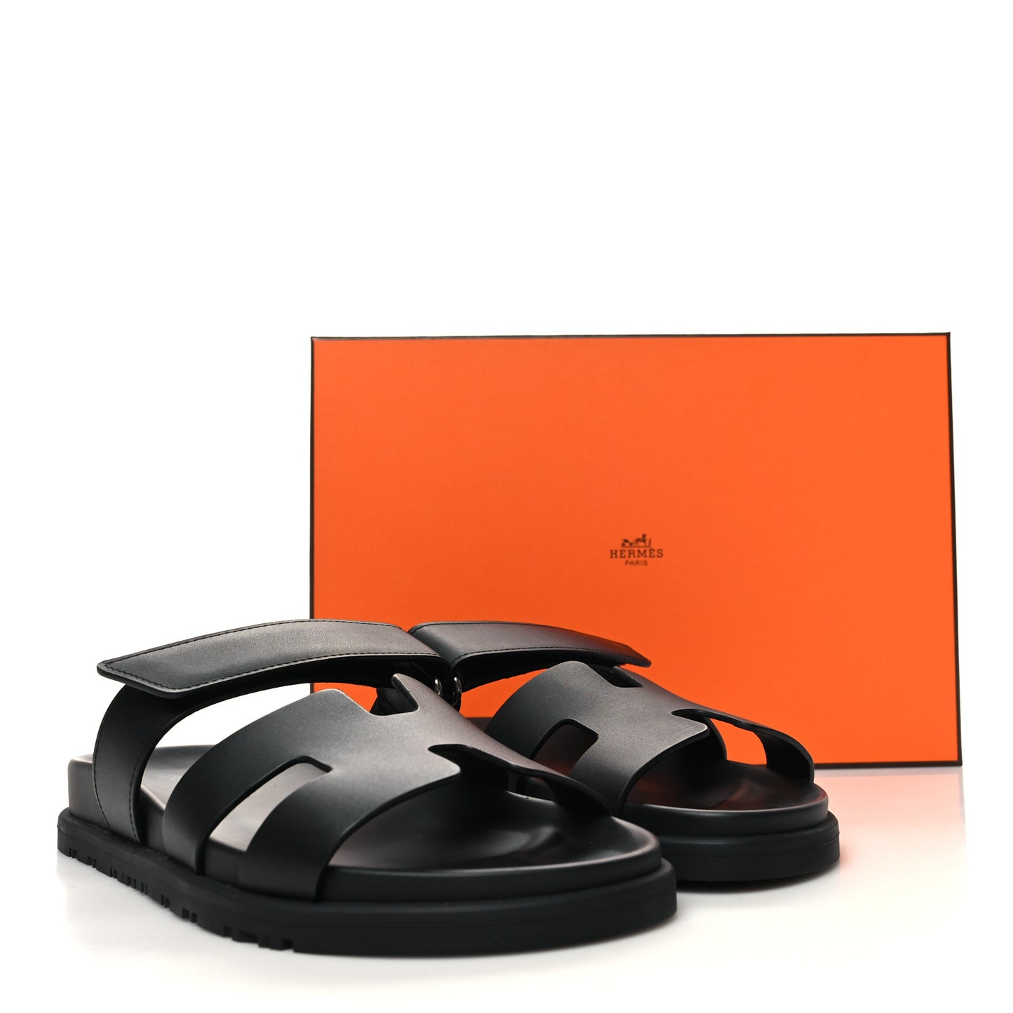 Calfskin Womens Chypre Sandals 37.5 Black