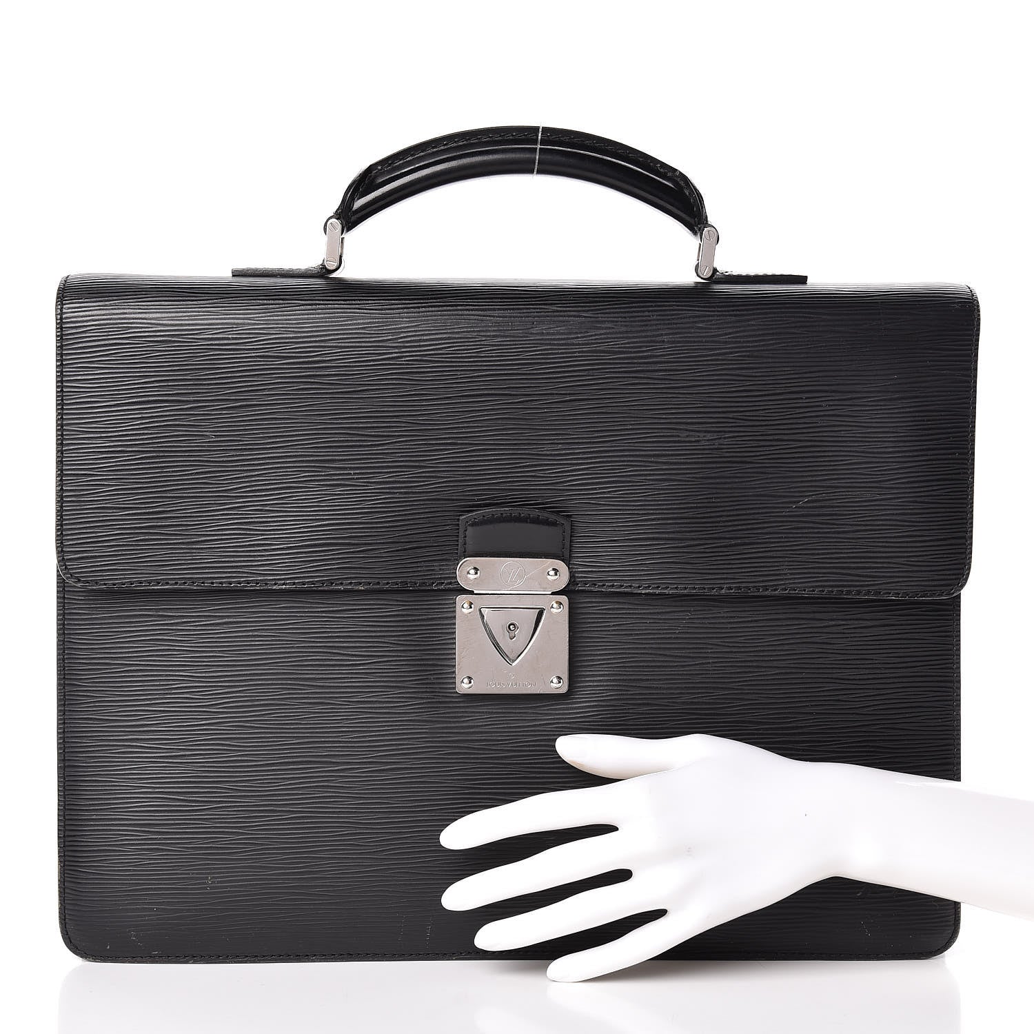 Louis Vuitton Epi Robusto 1 Compartment Briefcase Black 3 of 28