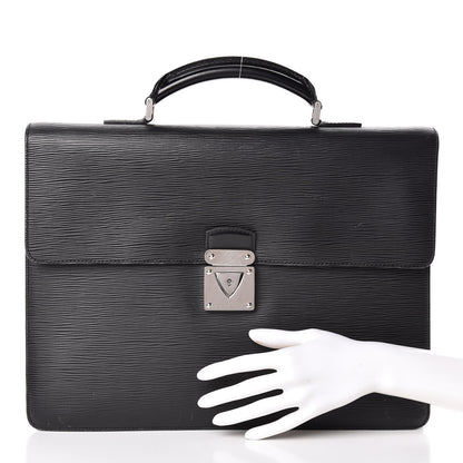 Louis Vuitton Epi Robusto 1 Compartment Briefcase Black 3 of 28