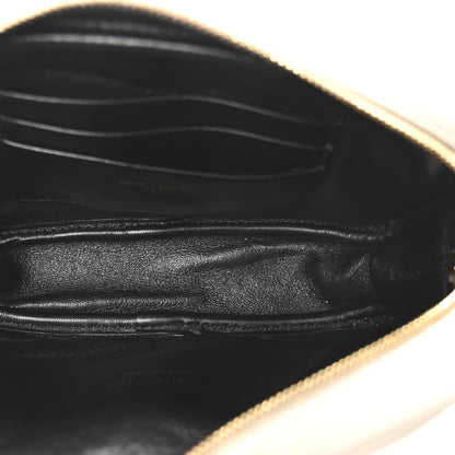 Saint Laurent Grain De Poudre Matelasse Monogram Mini Lou Camera Bag Crema Soft 5 of 9