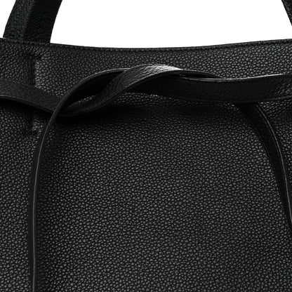 Celine Soft Grained Calfskin Medium Belt Cabas Phantom Black 8 of 10
