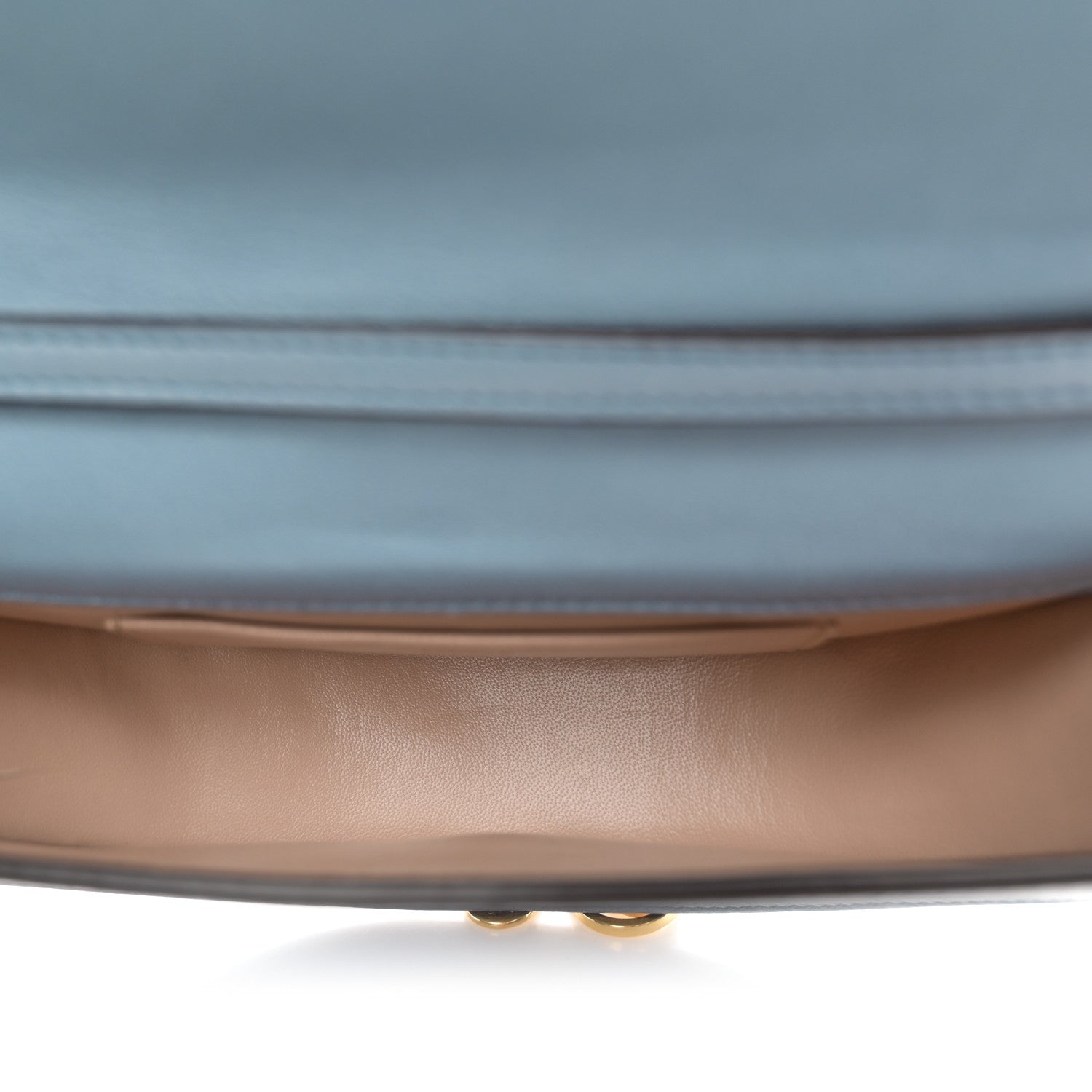 Chloe Calfskin Small Nile Bracelet Minaudiere Bag Washed Blue 5 of 12