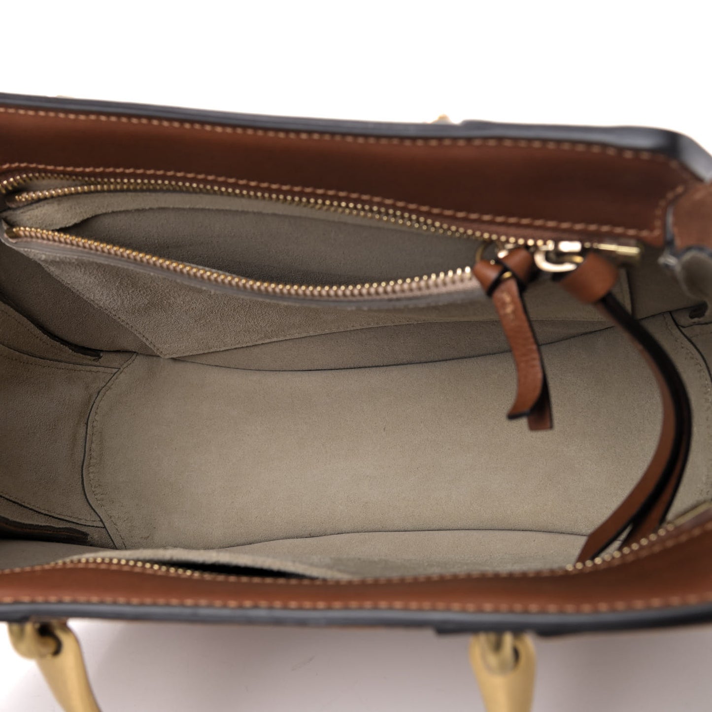 Calfskin Suede Medium Pixie Shoulder Bag Caramel