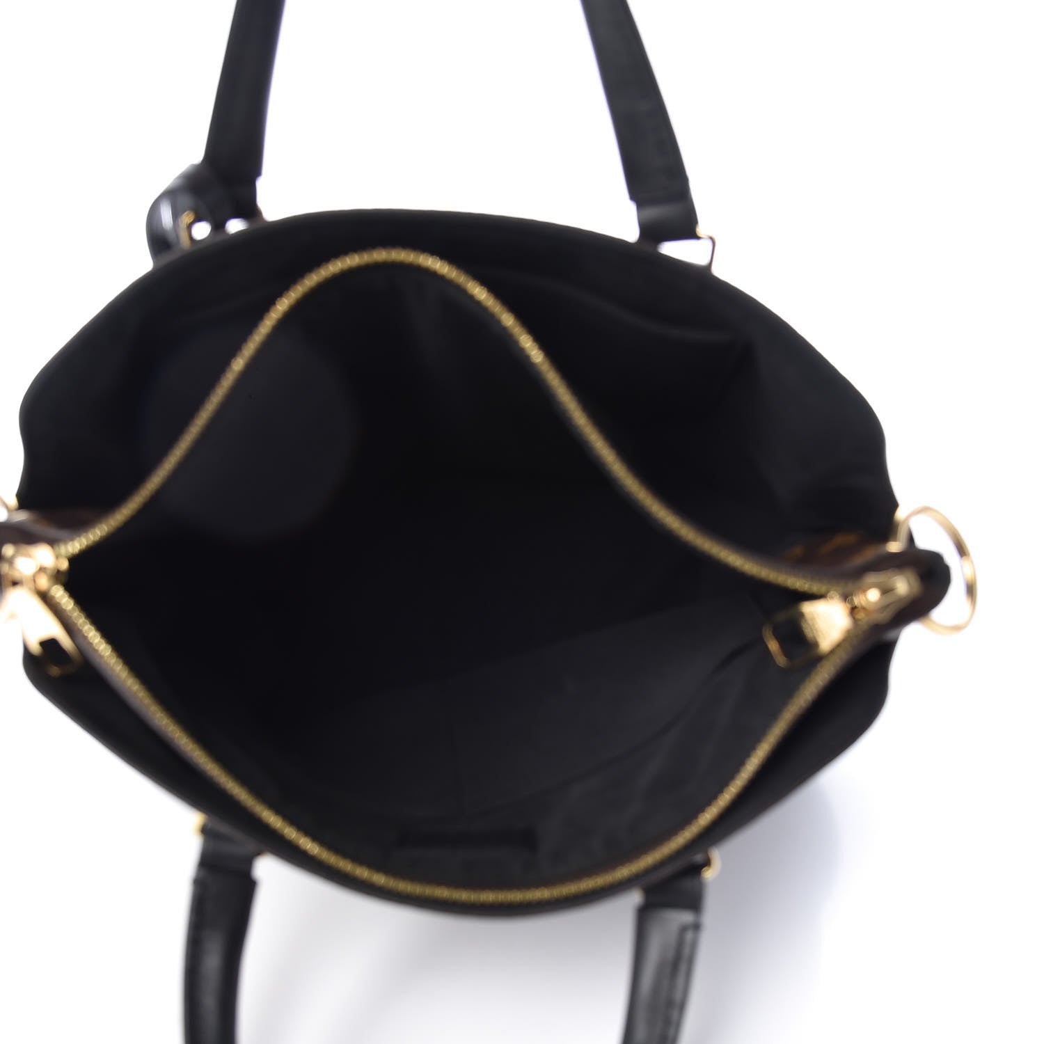 Louis Vuitton Monogram Flower Zipped Tote PM Black 5 of 15