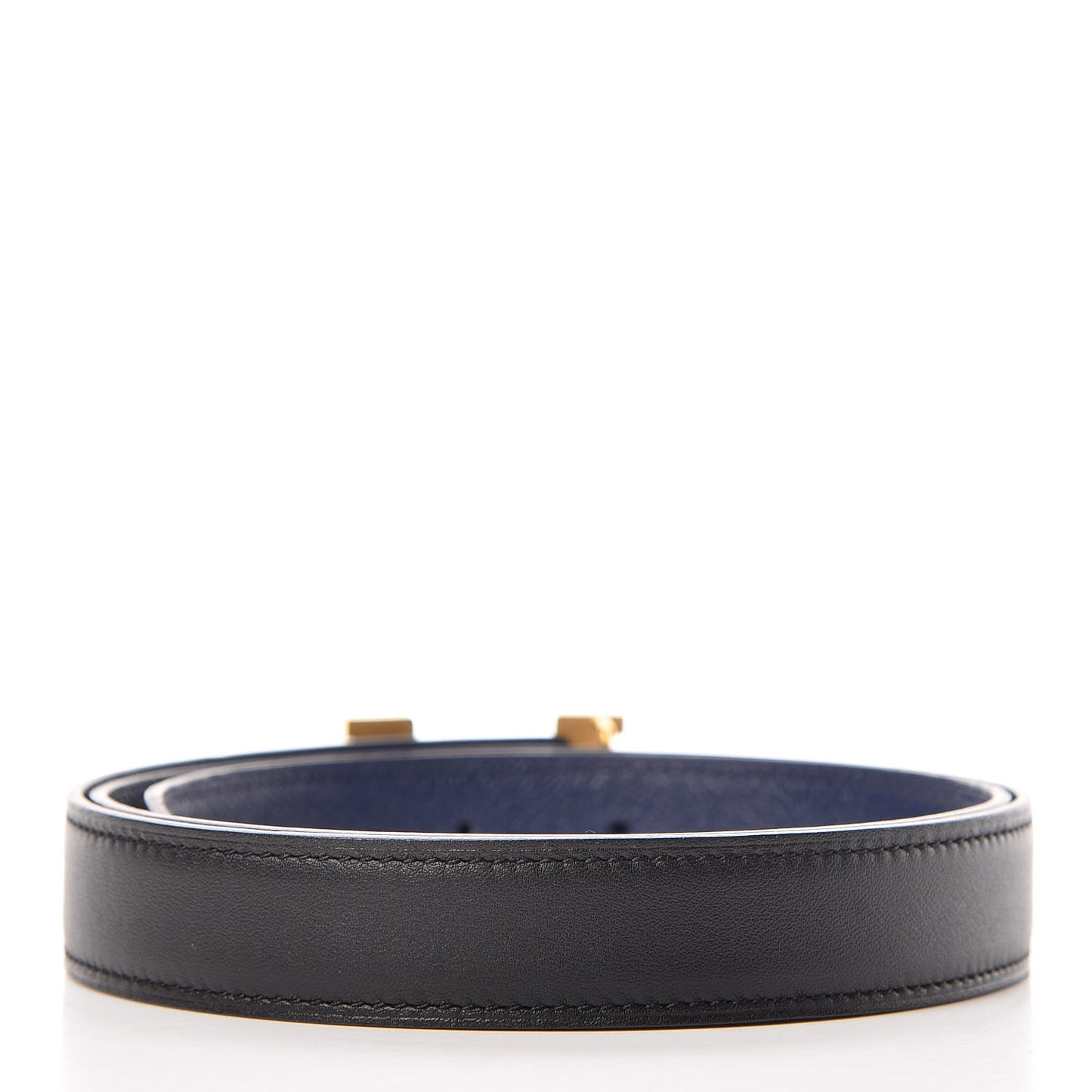 Swift Epsom 24mm Mini Constance H Belt 80 Black Bleu Iris