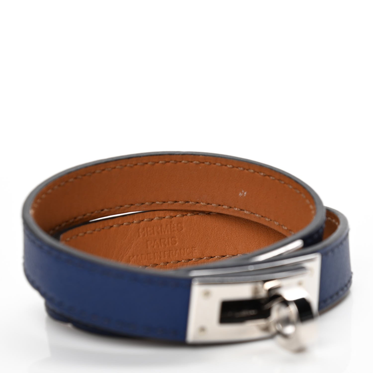 Hermes Swift Kelly Double Tour Bracelet S Bleu Saphir 3 of 4
