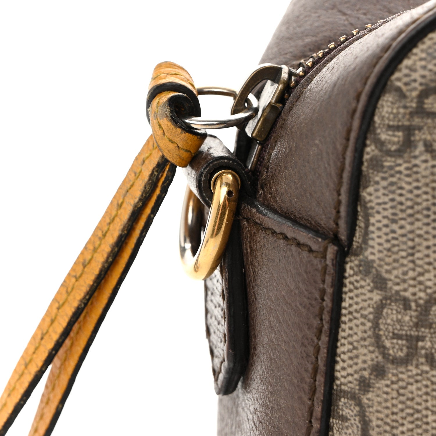 Gucci GG Supreme Monogram Web Neo Vintage Shoulder Bag Beige New