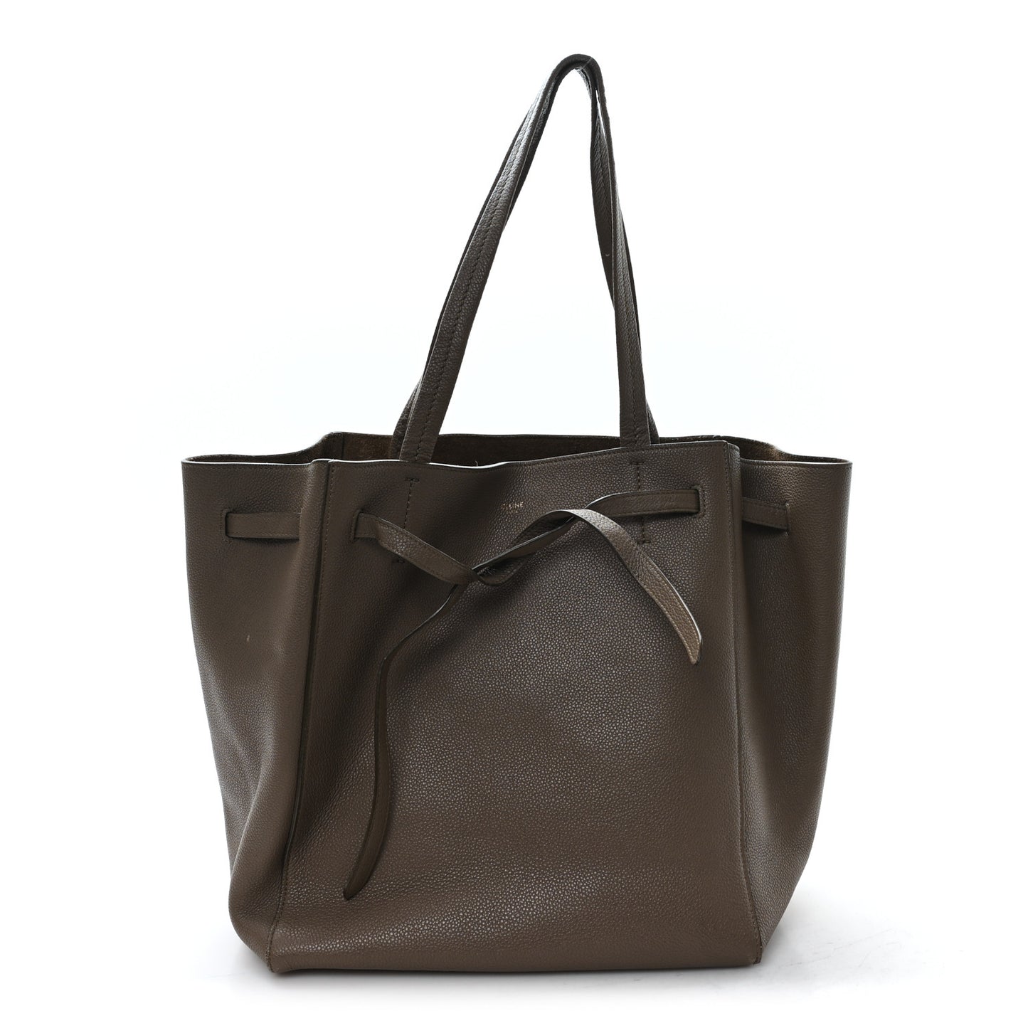 Soft Grained Calfskin Small Belt Cabas Phantom Taupe