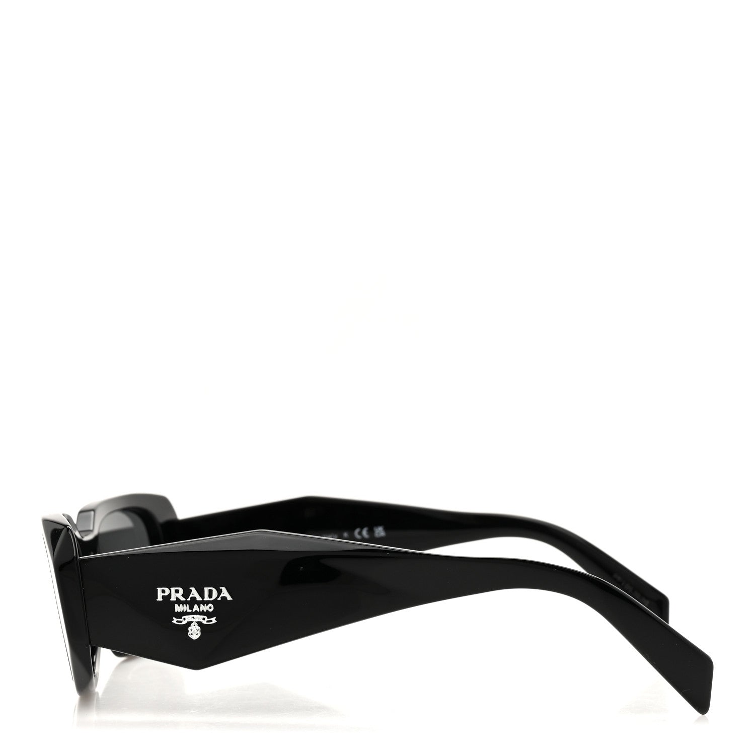 Prada Acetate Symbole Sunglasses SPR 17W Black 3 of 8
