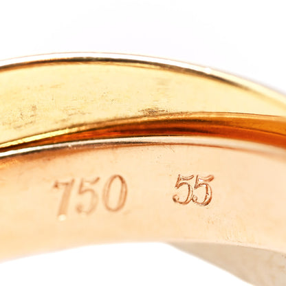 Cartier 18K Pink Yellow White Gold Classic Les Must De Cartier Trinity Ring 55 7.25 11 of 13