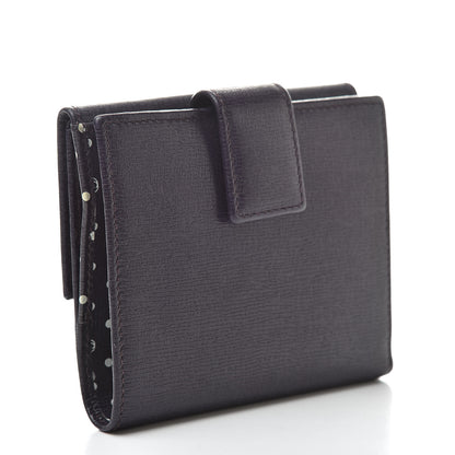 Gucci Calfskin Interlocking G French Flap Wallet Purple 3 of 9