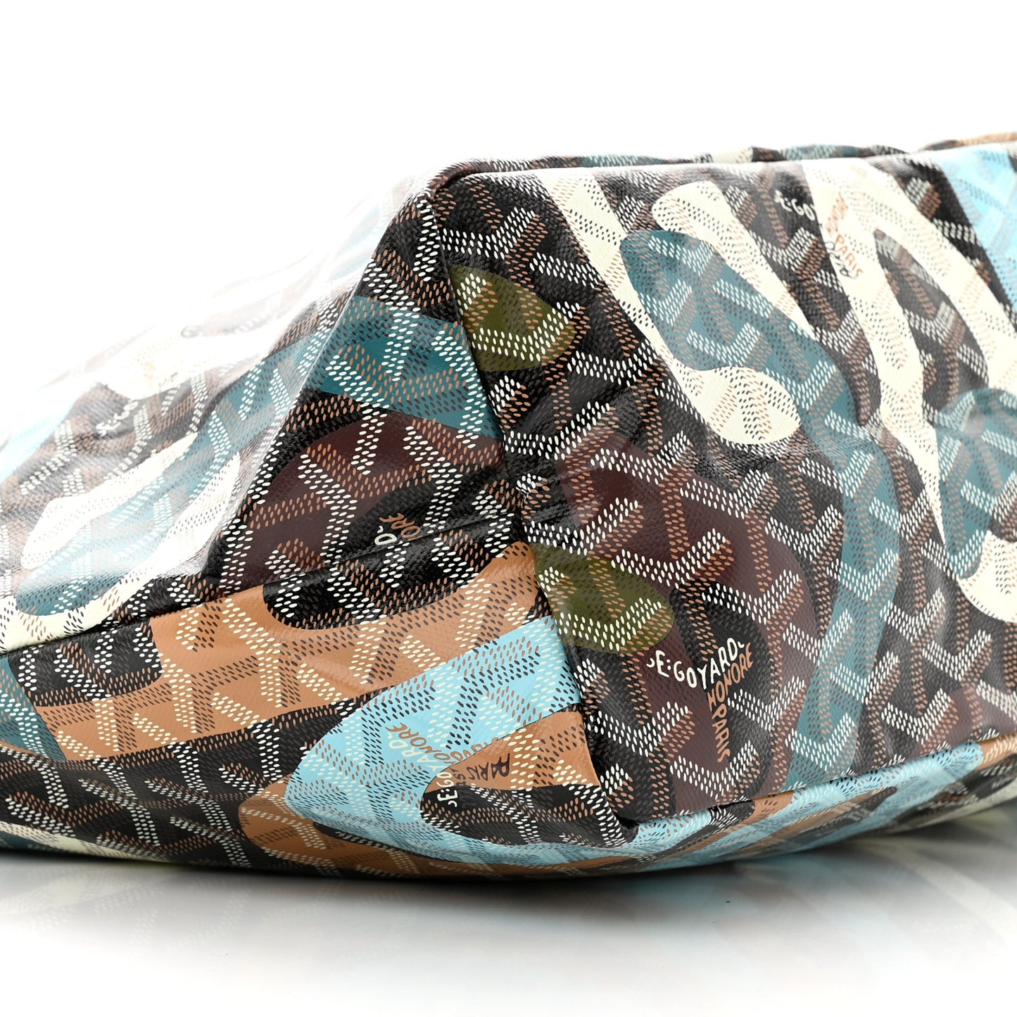 Goyardine Lettres Camouflage Saint Louis PM Black Blue