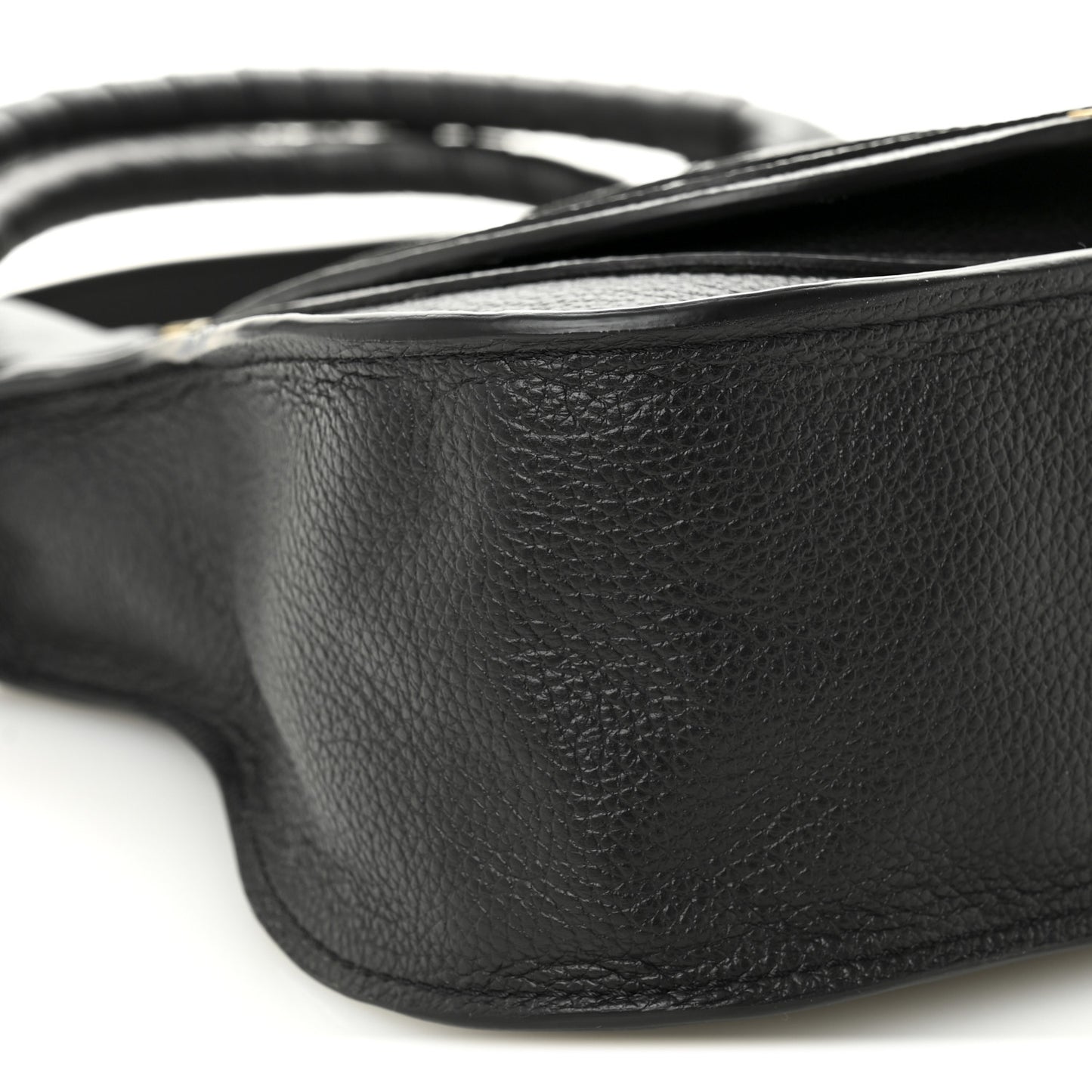 Calfskin Small Marcie Satchel Black