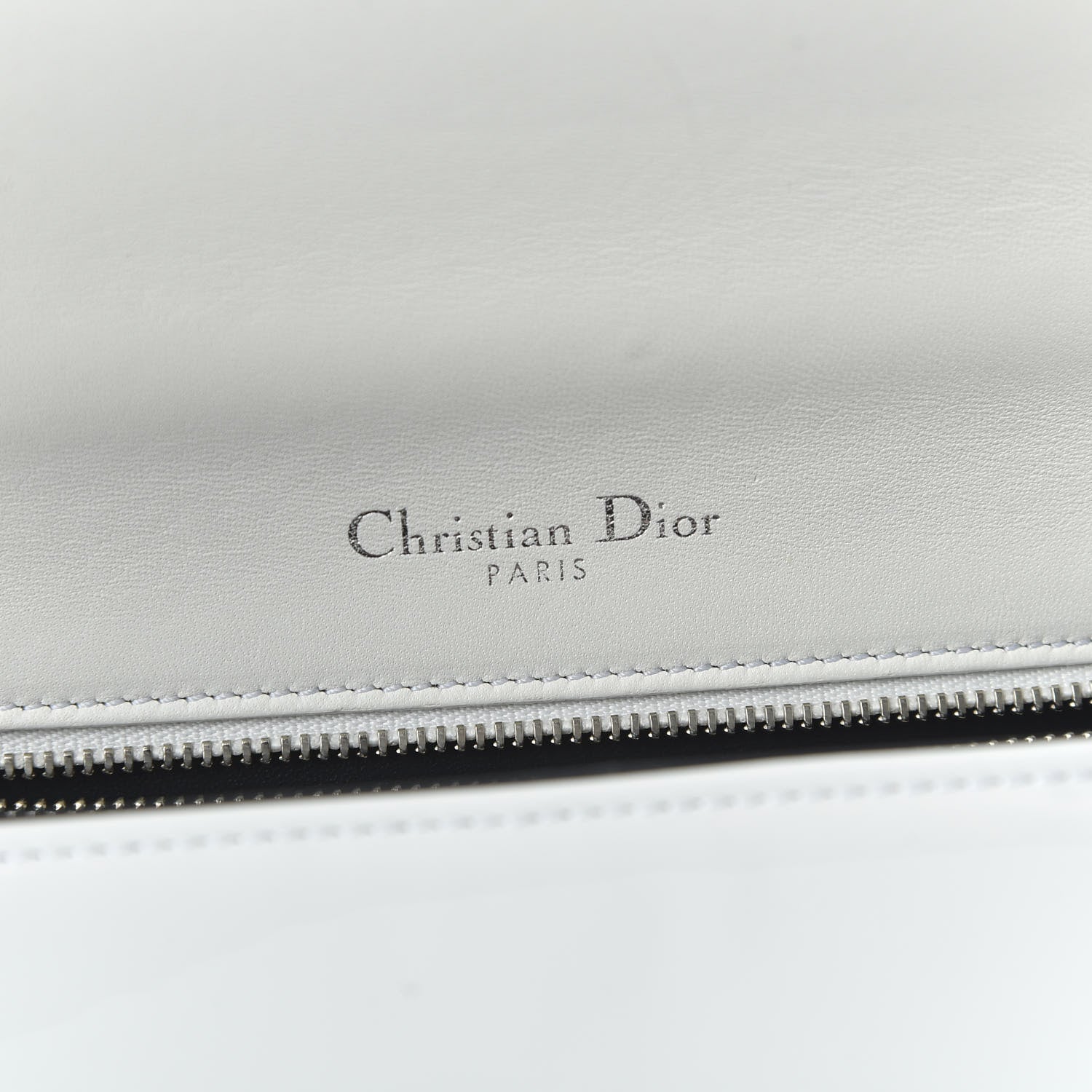 Christian Dior Patent Micro-Cannage Small Diorama Flap Bag White 8 of 9